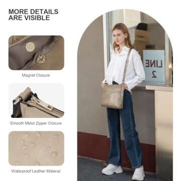 Telena Crossbody Bags for Women Trendy Vegan Leather Hobo Purses Handbags with Adjustable Strap Ligh...