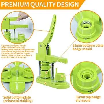 MK.Bear Button Maker - Versatile DIY Crafting Machine