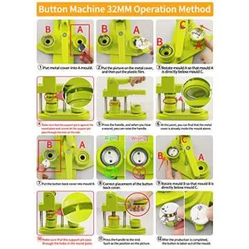 MK.Bear Button Maker - Versatile DIY Crafting Machine