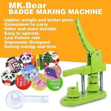 MK.Bear Button Maker - Versatile DIY Crafting Machine