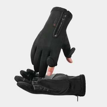 Bakovity Cold Weather Gloves,Winter Gloves to Keep Warm,Running,Cycling,Driving,Hiking,Fishing,Windp...