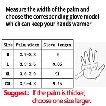 Bakovity Cold Weather Gloves,Winter Gloves to Keep Warm,Running,Cycling,Driving,Hiking,Fishing,Windproof,Non-Slip,Finger Touch Screen,Warm Men and Women Gifts(M)