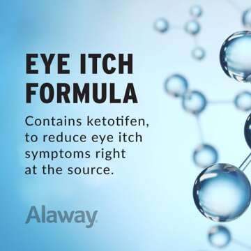 Alaway Antihistamine Eye Drops, Allergy Relief from Itchy Eyes, Works in Minutes, Provides Relief fo...