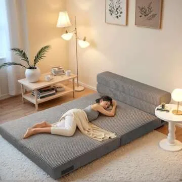 Furmax Folding Sofa Bed Chair - Versatile Comfort in Grey