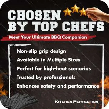 Kitchen Perfection BBQ Gloves for Extreme Heat Resistance