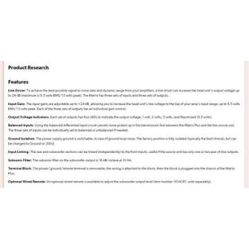 AudioControl Matrix Plus Loud Music Lover's Bundle with ACR-1 Dash Remote. Six Channel Line Driver Boosts Receiver Signal up to 24 DB to Maximize Your Amplifier's Output, Clean Low Noise Amplification