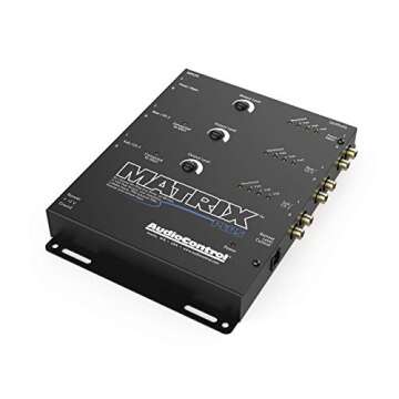 AudioControl Matrix Plus Loud Music Lover's Bundle with ACR-1 Dash Remote. Six Channel Line Driver Boosts Receiver Signal up to 24 DB to Maximize Your Amplifier's Output, Clean Low Noise Amplification