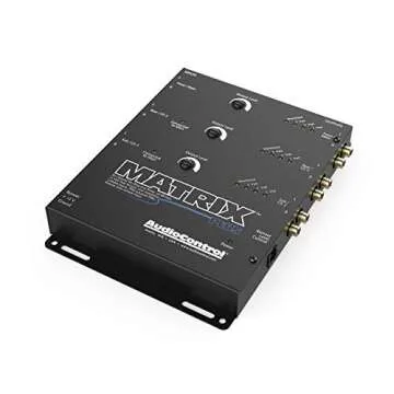 AudioControl Matrix Plus Loud Music Lover's Bundle with ACR-1 Dash Remote. Six Channel Line Driver Boosts Receiver Signal up to 24 DB to Maximize Your Amplifier's Output, Clean Low Noise Amplification