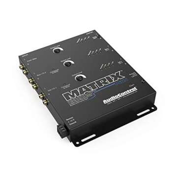 AudioControl Matrix Plus Loud Music Lover's Bundle with ACR-1 Dash Remote. Six Channel Line Driver Boosts Receiver Signal up to 24 DB to Maximize Your Amplifier's Output, Clean Low Noise Amplification