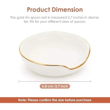 Elegant Gold Rimmed Spoon Rests Set for Any Occasion