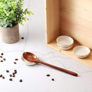 Elegant Gold Rimmed Spoon Rests Set for Any Occasion