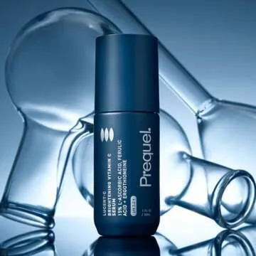 Prequel Skin Lucent-C, Vitamin C Serum for Face. Professional L-Ascorbic Acid, Ferulic Acid Formula with Facial Brightening Niacinamide. Clinical Skincare for Luminous Firm Skin. 1oz Pump