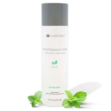 CariFree Maintenance Rinse, Mint Flavored, Anti-Cavity Fluoride Mouthwash, Dentist Recommended, Prev...