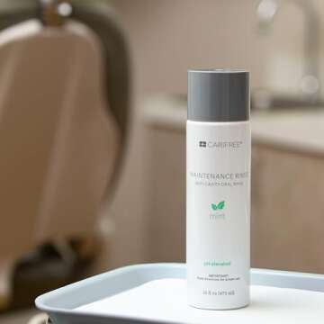 CariFree Maintenance Rinse, Mint Flavored, Anti-Cavity Fluoride Mouthwash, Dentist Recommended, Prevents Oral Decay, Freshens Breath, Alcohol-Free, Neutralizes pH (Previously CTx3)