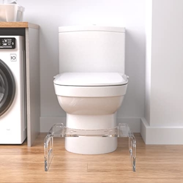 AmazerBath Acrylic Toilet Stool for Comfort and Health