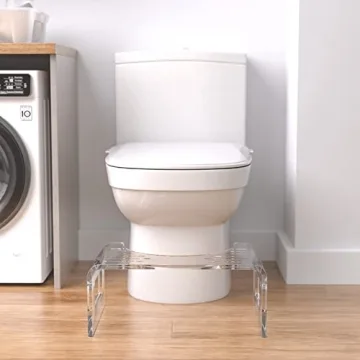 AmazerBath Acrylic Toilet Stool for Comfort and Health