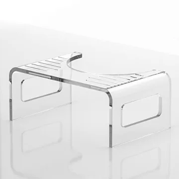 AmazerBath Acrylic Toilet Stool for Comfort and Health