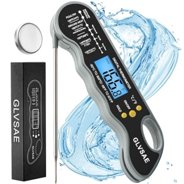 Waterproof Digital Meat Thermometer Fast Accurate with Backlight