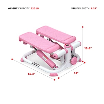Sunny Health & Fitness Mini Stepper for Compact Cardio Workouts