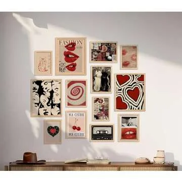 Waschbär Downtown Girl Room Decor, Y2k Wall Art Prints for Bedroom, Vintage Coquette Aesthetic Posters, Downtown Girl Poster, Wall Collage Kit Pictures for Dorm