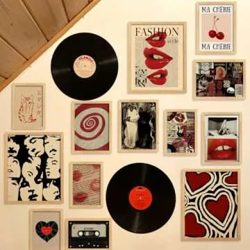 Waschbär Downtown Girl Room Decor, Y2k Wall Art Prints for Bedroom, Vintage Coquette Aesthetic Posters, Downtown Girl Poster, Wall Collage Kit Pictures for Dorm