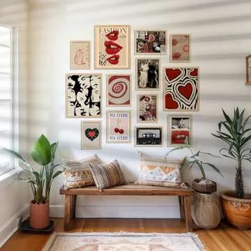 Waschbär Downtown Girl Room Decor, Y2k Wall Art Prints for Bedroom, Vintage Coquette Aesthetic Posters, Downtown Girl Poster, Wall Collage Kit Pictures for Dorm