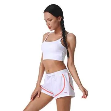 Nonwe Women's Beach Shorts Quick Dry Peacock Feather Pattern Summer Beach Elastic Waist Trunks Drawstring White M