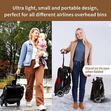 COOL KIDS Portable Stroller with Automatic Fold, Lightweight Umbrella Stroller for Travel, 0-3 Years...