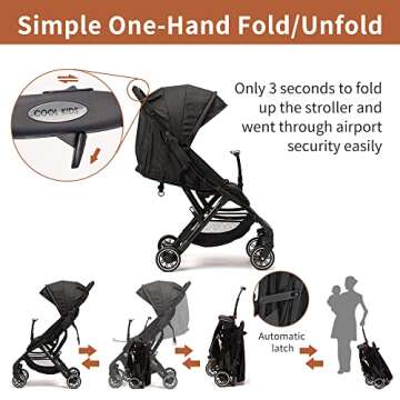 Lightweight COOL KIDS Portable Travel Stroller
