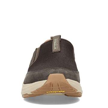 Skechers Men's Go Walk Outdoor-Athletic Slip-On Trail Hiking Shoes with Air Cooled Memory Foam, Brown, 11