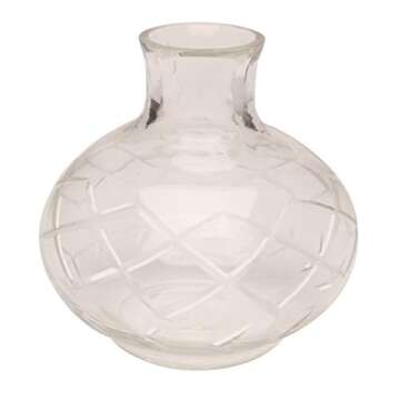 ART & ARTIFACT Mini Vases for Flowers - Small Glass Vases, Clear 5 Vase Set Single Bud Vases for Flowers, Room Decor - Clear