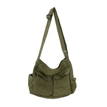 Versatile Large Capacity Canvas Hobo Bag - Unisex Tote for Daily Use, Shopping & Travel