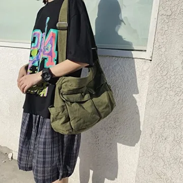 Versatile Large Capacity Canvas Hobo Bag for All