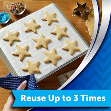 Reynolds Kitchens Parchment Paper Roll with SmartGrid, 50 Square Feet (Pack of 3), 150 Square Feet Total