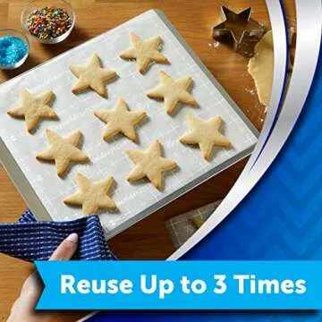 Reynolds Kitchens Parchment Paper Roll with SmartGrid, 50 Square Feet (Pack of 3), 150 Square Feet Total