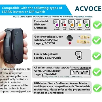 Universal Garage Door Opener Remote - Works with Most Brands