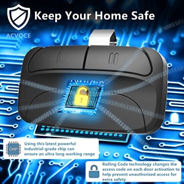 Universal Garage Door Opener Remote - Works with Most Brands