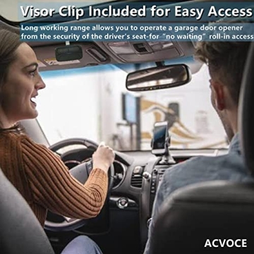 Universal Garage Door Opener Remote - Works with Most Brands