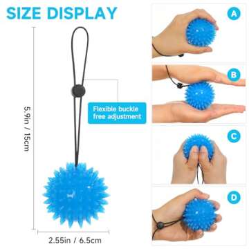 Hand Grip Strenthener - Squeeze Balls for Hand Therapy Set (5LB+10LB), Hand Exercise Ball for Physical Therapy, Elderly, Weak Hand, Arthritis, Stroke, Carpal Tunnel