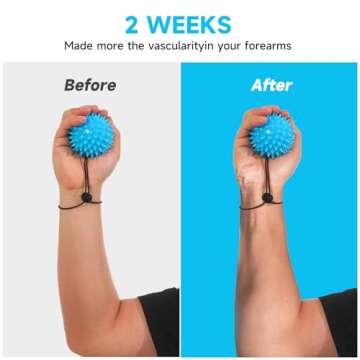 Hand Grip Strenthener - Squeeze Balls for Hand Therapy Set (5LB+10LB), Hand Exercise Ball for Physical Therapy, Elderly, Weak Hand, Arthritis, Stroke, Carpal Tunnel