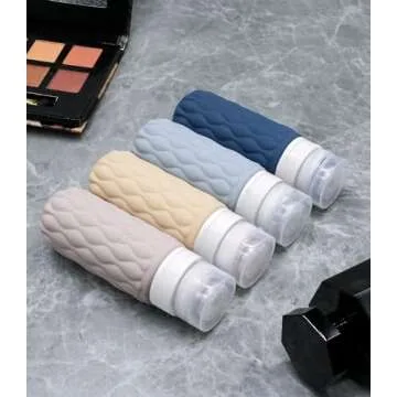 ITDAWEI 3.4oz 4 Pack Travel Bottles for Toiletries, Tsa Approved Portable Silicone Travel Bottles, Leak Proof Squeezable Travel Size Containers, Travel Accessories with Clear Zipper Toiletry Bag