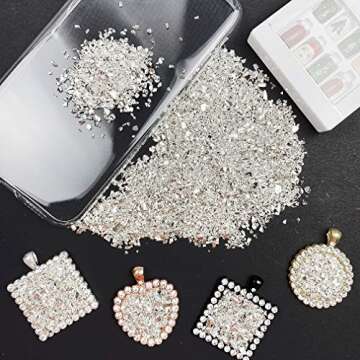 Jmassyang Crushed Glass Irregular Metallic Chips 100g Sprinkles Chunky Glitter for Nail Arts Craft Resin DIY Mobile Phone Case Vase Fillers Jewelry Making Home Decoration (Sliver, 2-4mm)