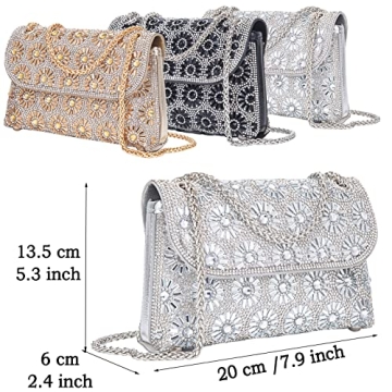 Stylish Rhinestone Evening Crossbody Bags for Women