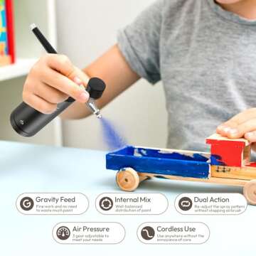 Portable Airbrush Kit with Compressor for All Artistry Needs