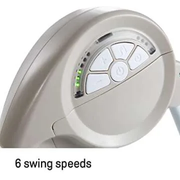 Ingenuity Compact Portable 6-Speed Baby Swing with Music