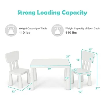 Costzon Kids Table and Chair Set for Creative Play