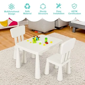 Costzon Kids Table and Chair Set for Creative Play