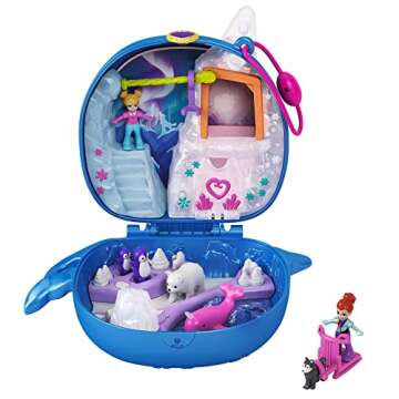 Polly Pocket Narwhal Compact Playset with Dolls & Pets