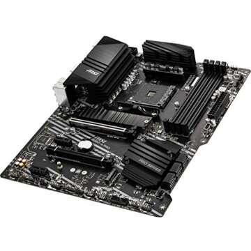 MSI B550-A PRO ProSeries Motherboard (AMD Ryzen 5000, AM4, DDR4, PCIe 4.0, SATA 6Gb/s, M.2, USB 3.2 Gen 2, HDMI/DP, ATX)