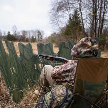 TR Low Camping Chair,Low Lawn Chairs for Concerts Lightweight Heavy Duty,Low Chair with Carry Bag for Outdoor Camping Travel Turkey Hunting (Camo)